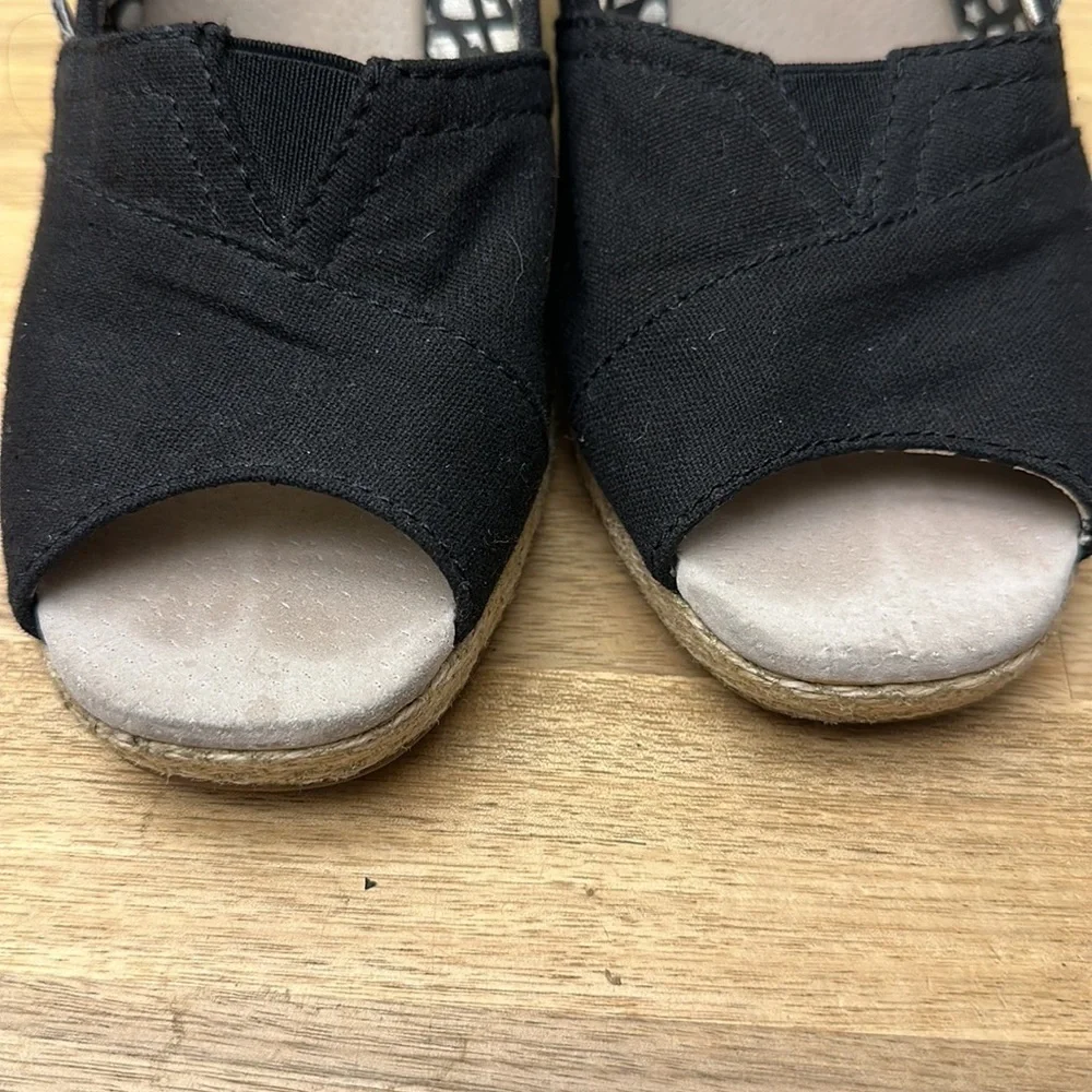 TOMS calypso canvas espadrille wedge